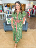 Autumn Moss Midi Dress
