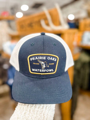 Prairie Oaks Navy Trademark Patch Trucker Hat