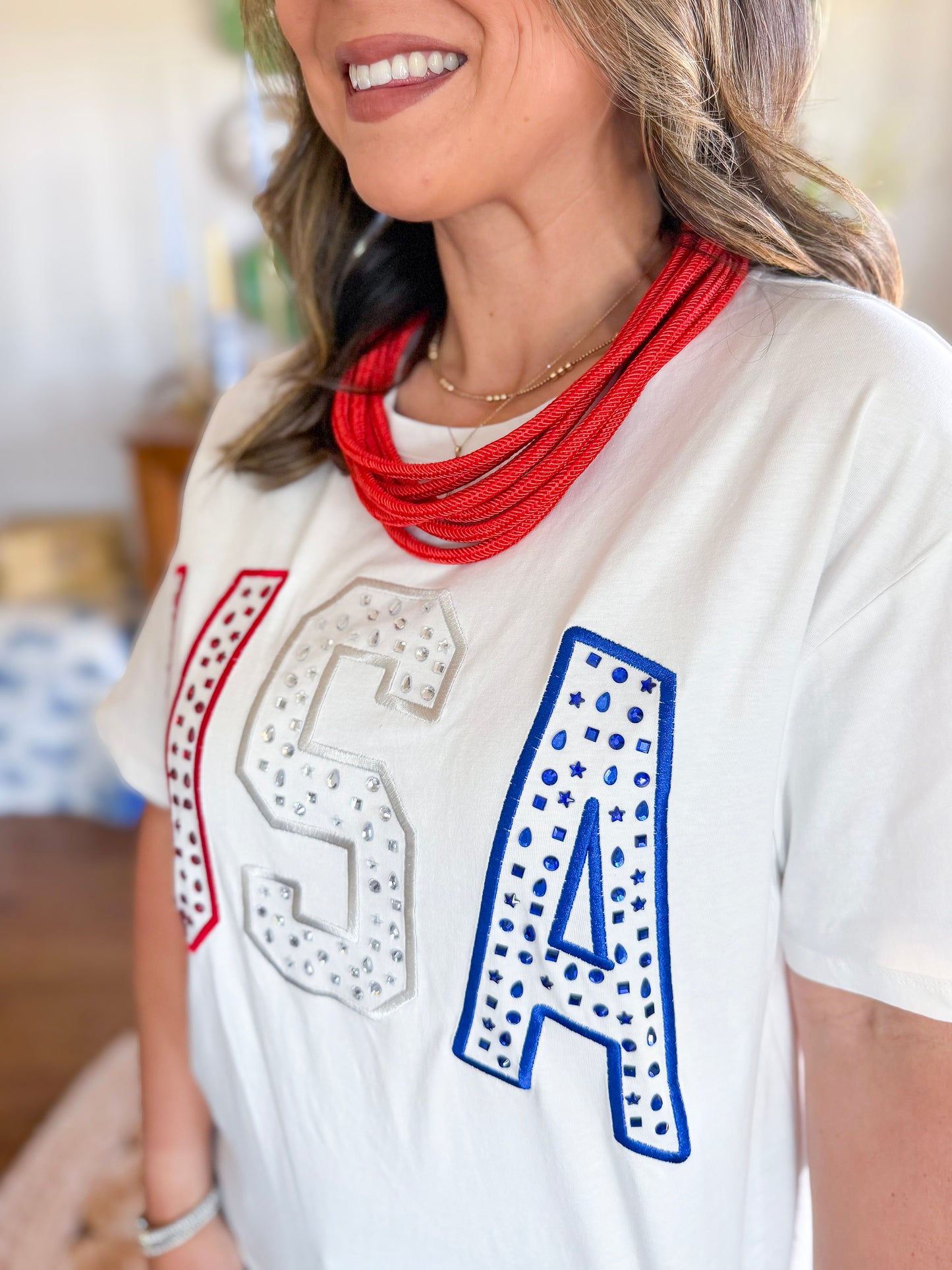 Stewart Simmons | The USA Rhinestone Tee