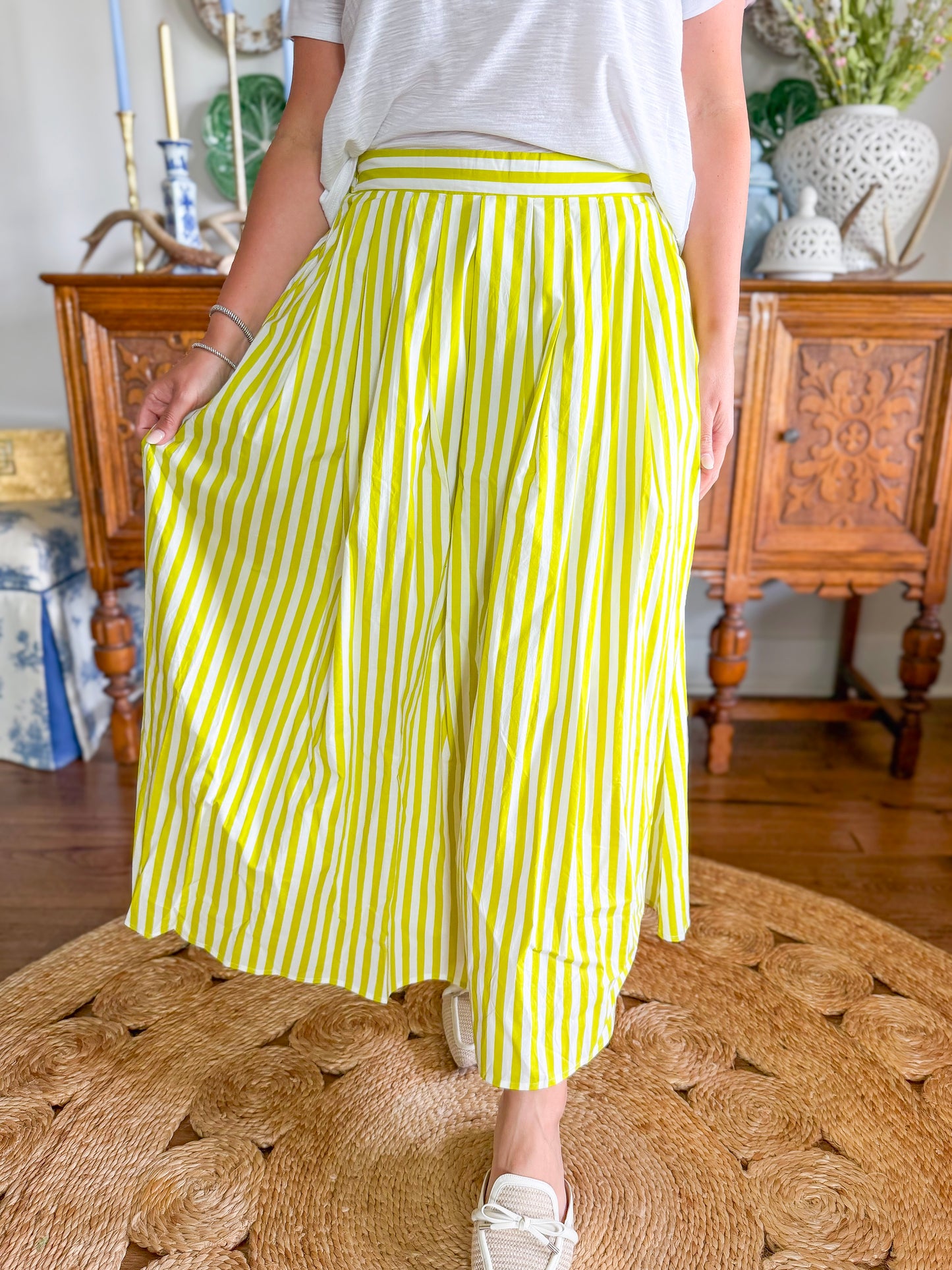 The Limoncello Stripe Skirt