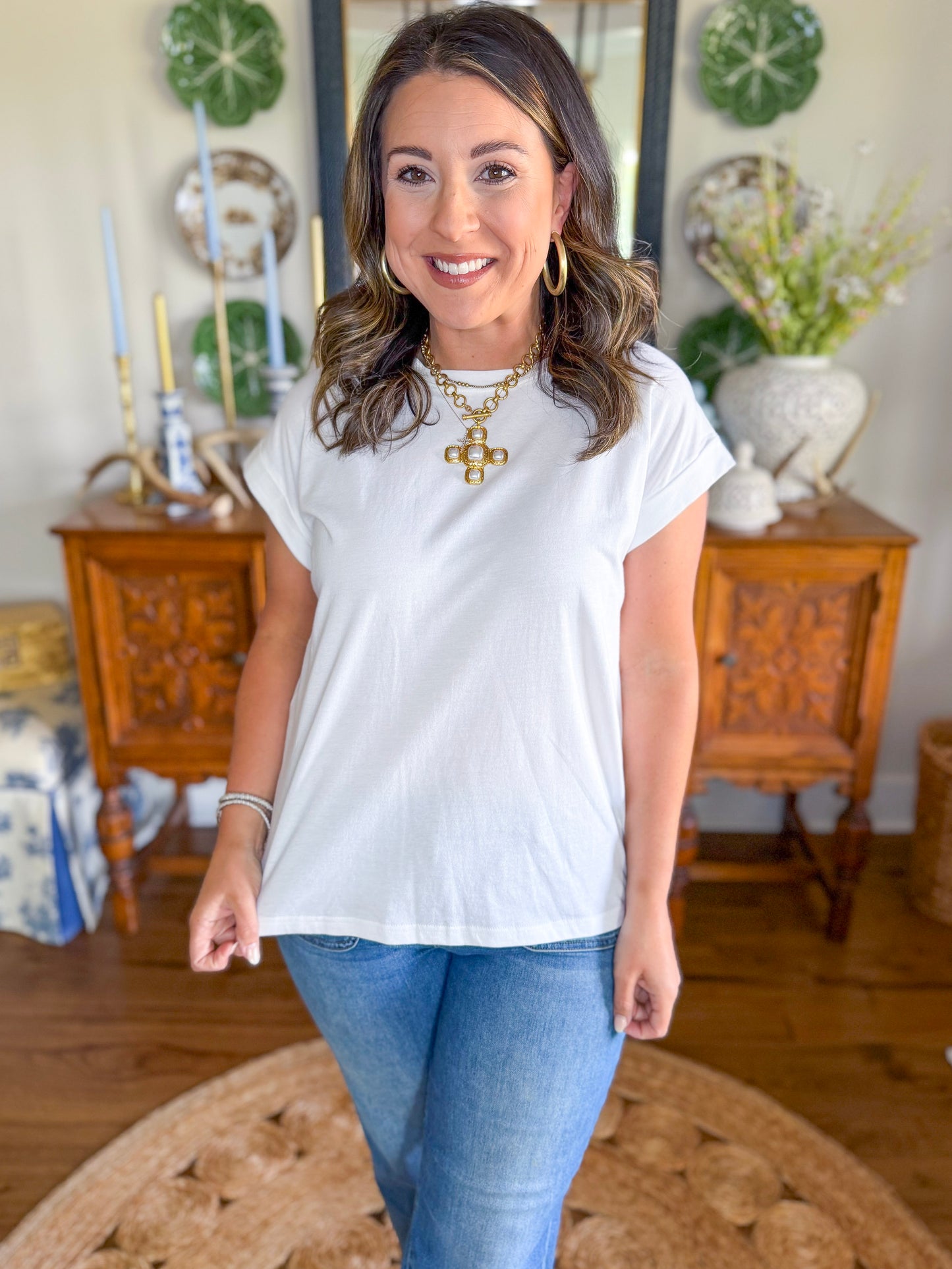 The Everyday Knit Top in White