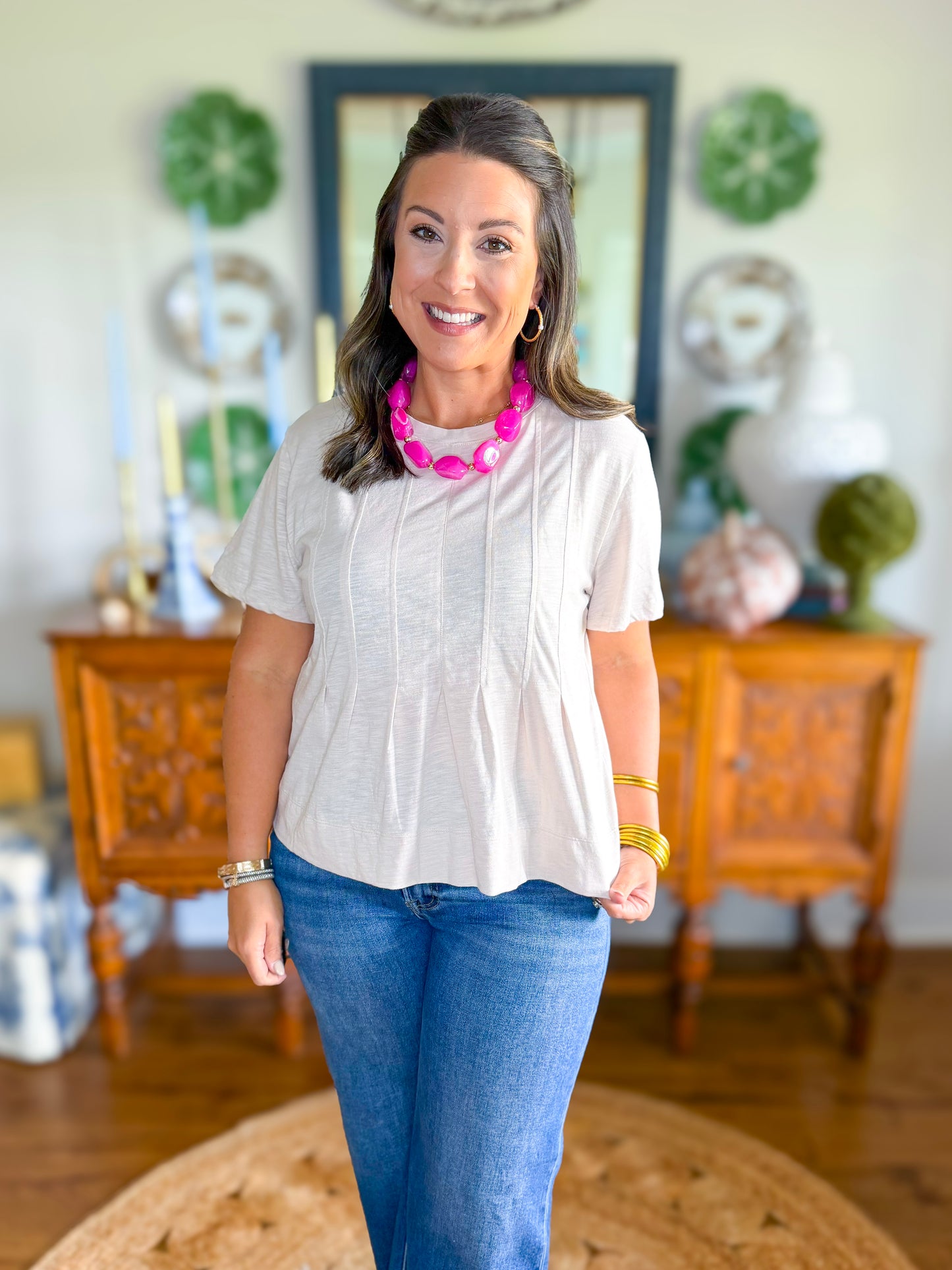 Mary Square | Kimmy Top in Sand