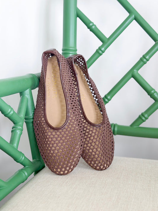 Matisse | Marta Woven Flat in Chocolate