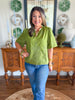 The Olive Lace Top