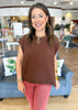 The Everyday Sweater Vest in Brown