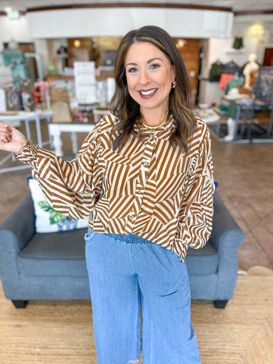 Autumn Abstract Top