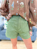 Hazel Thread Shorts in Olive