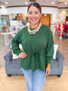 The Jetset Pullover Top in Hunter Green