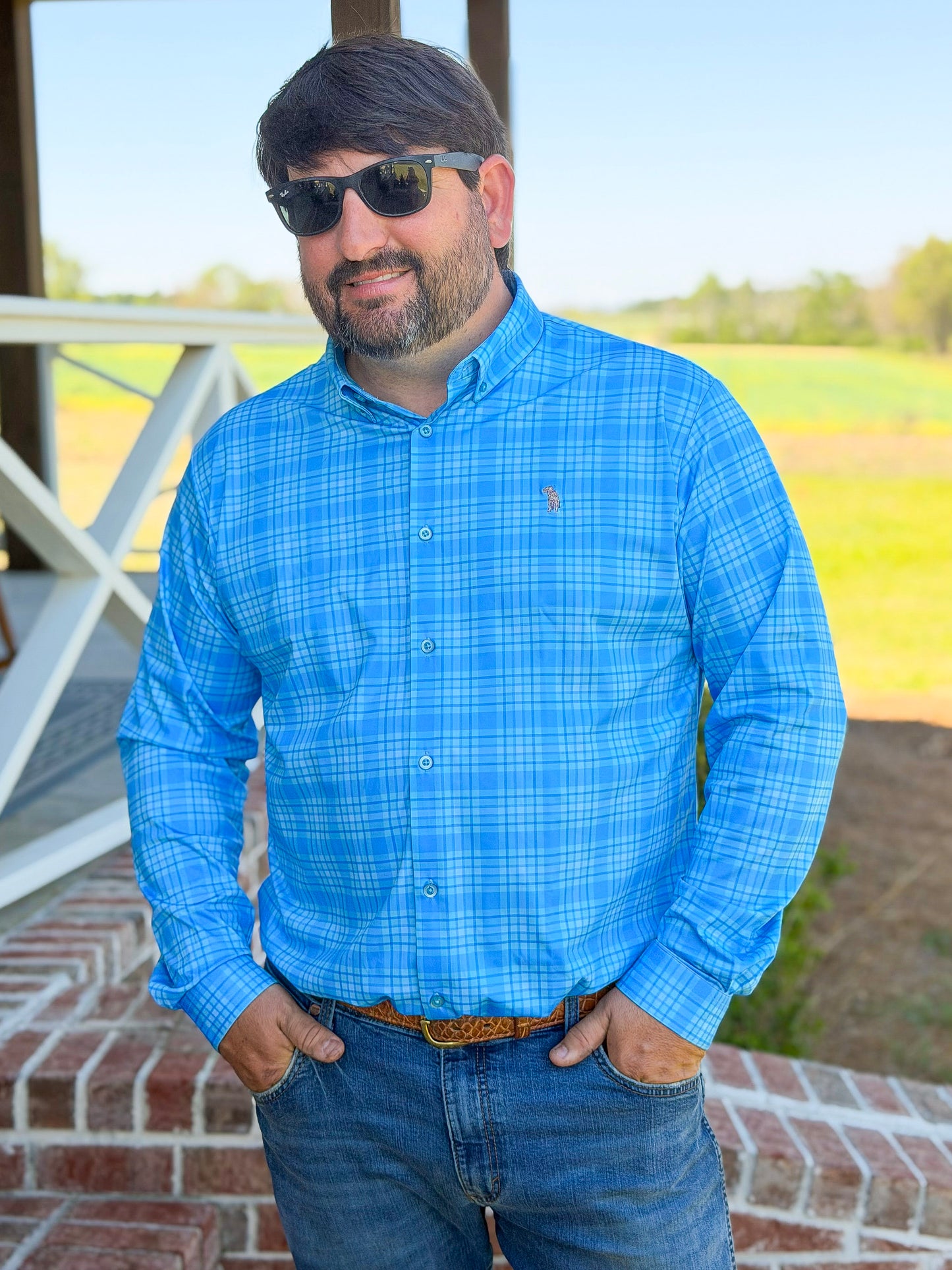 Southern Casanova | Performance Button Down in Cabana Club Plaid