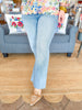 Elizabeth Tummy Tuck High-Rise Wide Leg Jeans