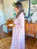 The Caroline Stripe Dress in Pink
