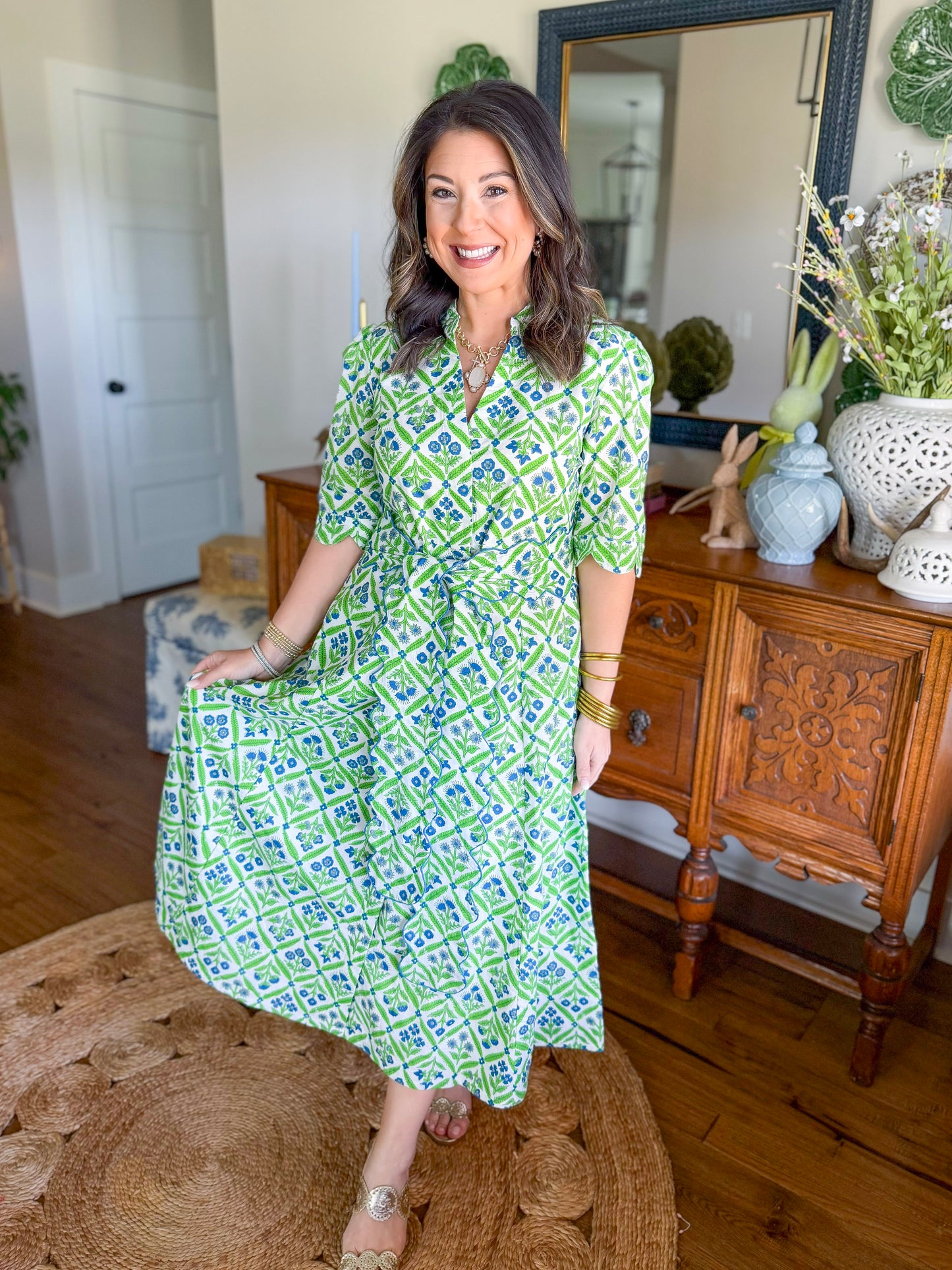 Heart of Grace | Grace Maxi Dress in Jardin Bleu