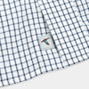 Gen Teal | Tattersall Cotton Sport Shirt in Navy
