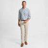 Gen Teal | Tattersall Cotton Sport Shirt in Navy