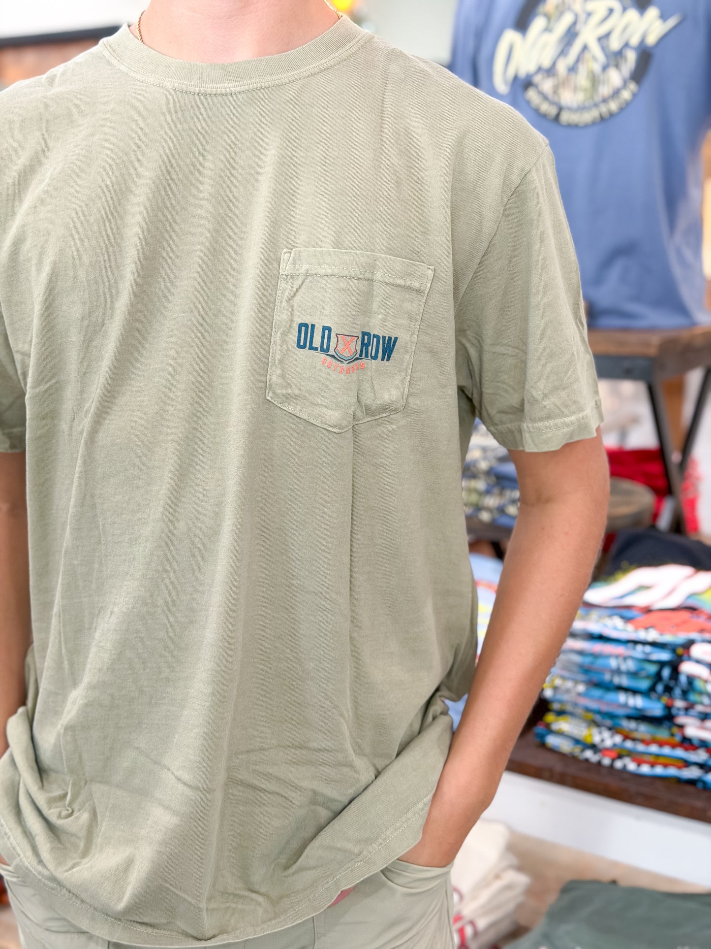 Old Row | Outdoors Shells T-Shirt in Tan