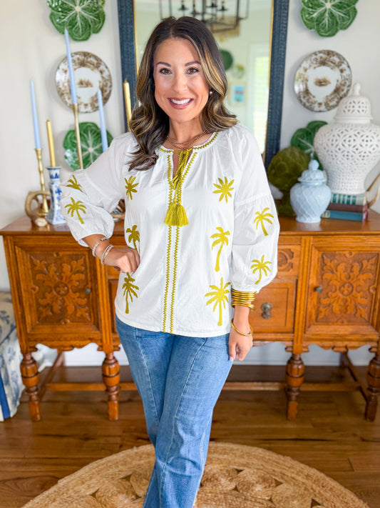 Victoria Dunn Fae Top in Moss