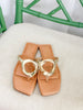 The Gold Coast Square Toe Thong Sandal