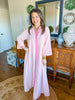 The Caroline Stripe Dress in Pink