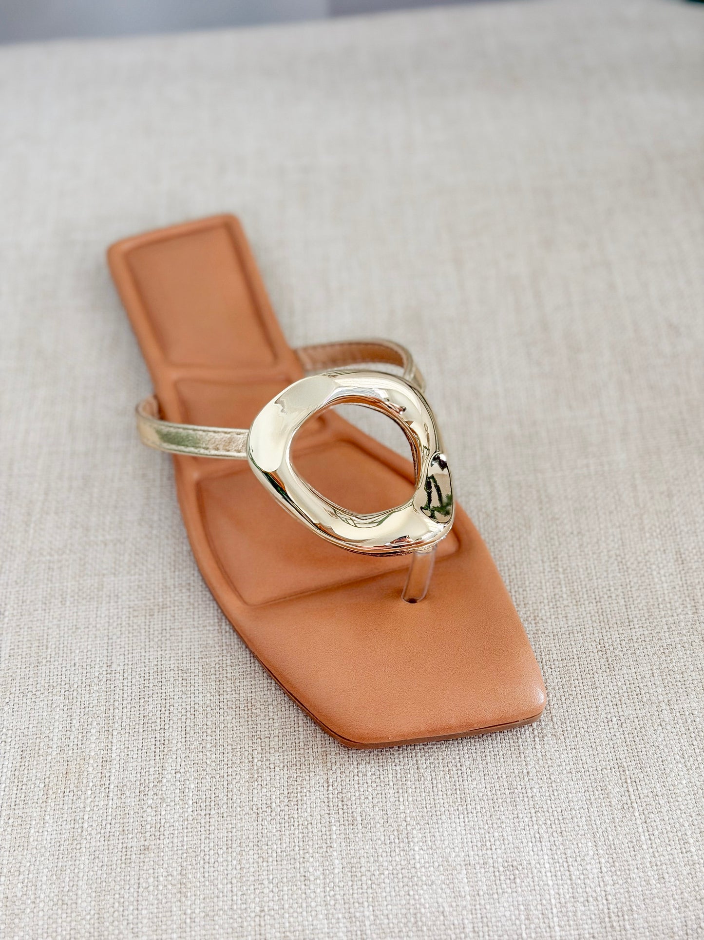 The Gold Coast Square Toe Thong Sandal