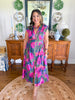 Painted Garden Midi Dress