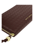 Katie Loxton | Nova Woven Texture Large Wallet in Chocolate