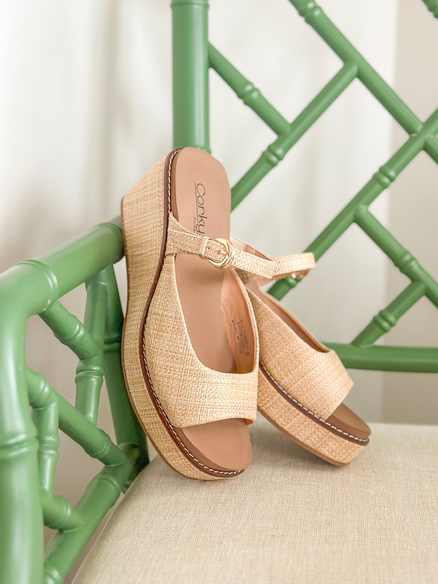 Corkys | Treat Yourself Wedge in Raffia