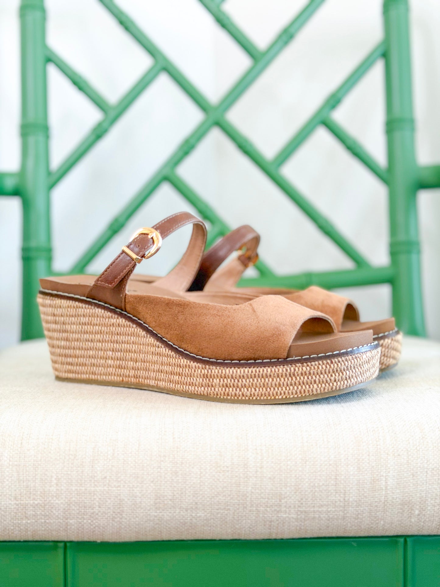Corkys | Treat Yourself Wedge in Chestnut Combo