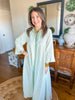 The Caroline Stripe Dress in Sage