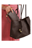 Katie Loxton | Nova Woven Texture Large Wallet in Chocolate