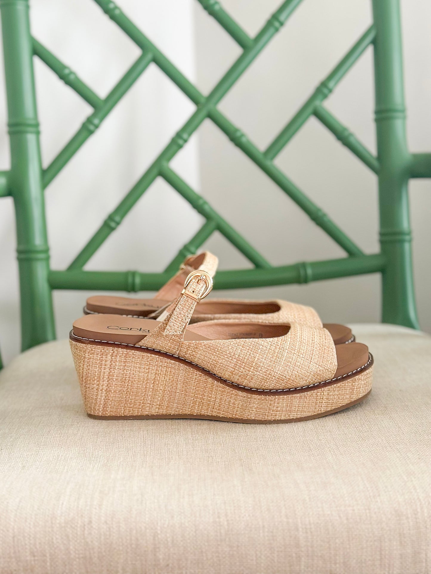 Corkys | Treat Yourself Wedge in Raffia