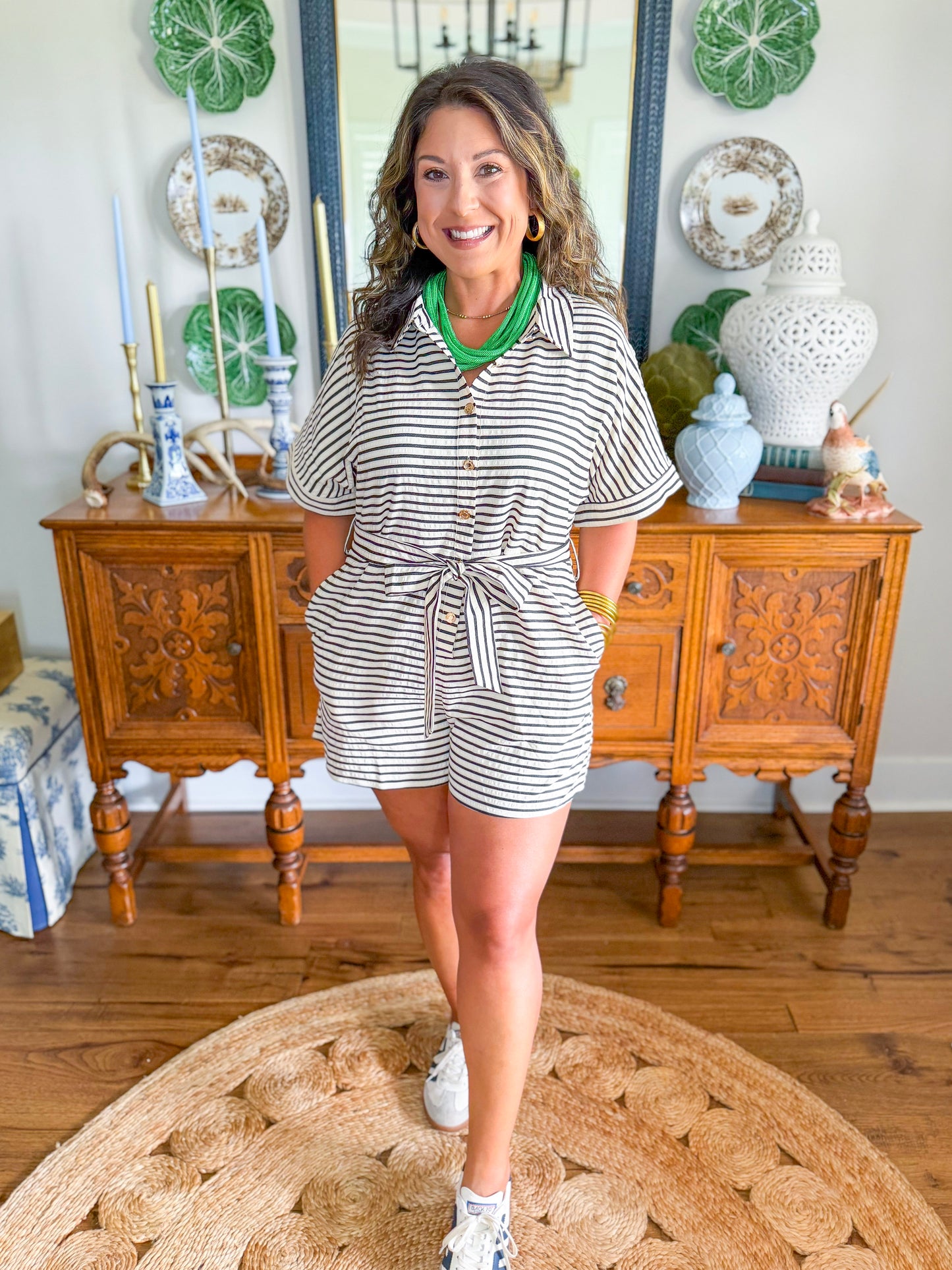 The Hudson Stripe Romper