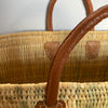 Straw Short Handled Tote - Large