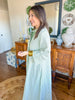 The Caroline Stripe Dress in Sage