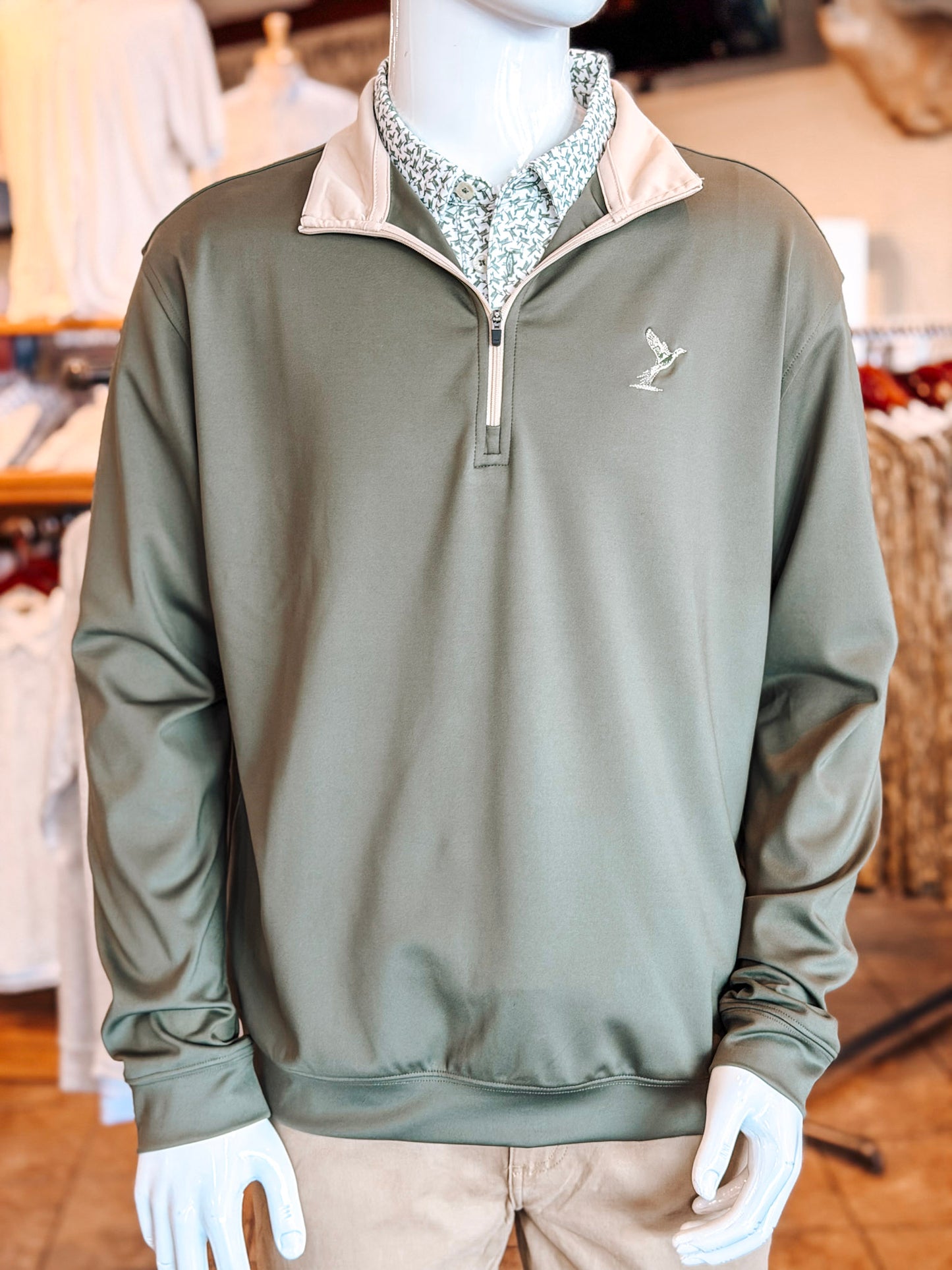 Plantation 59 | Olive + Khaki Quarter Zip