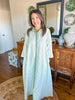 The Caroline Stripe Dress in Sage