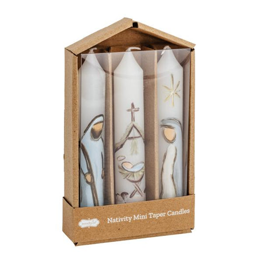 Nativity Mini Taper Candle Set