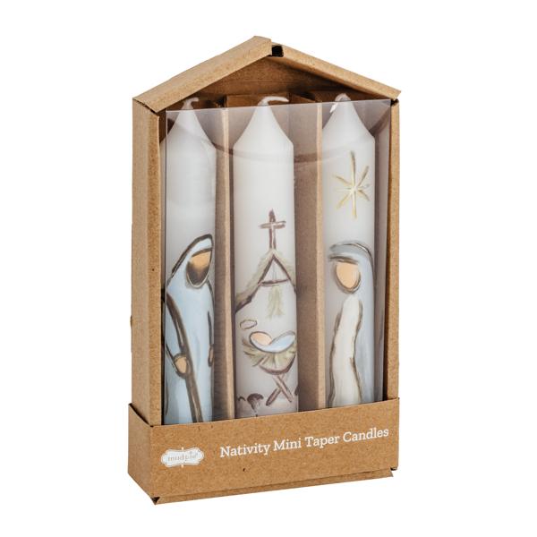 Nativity Mini Taper Candle Set