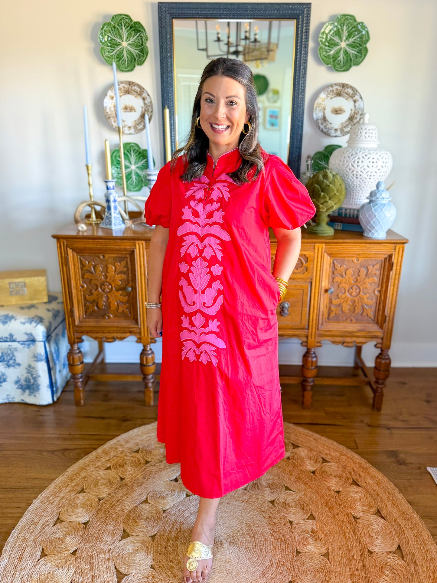 Pink Poppy Maxi Dress