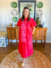Pink Poppy Maxi Dress