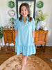 Mary Square I Nancy Dress in Garden Lace Blue