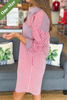 Caryn Lawn Frances Dress Red Stripe