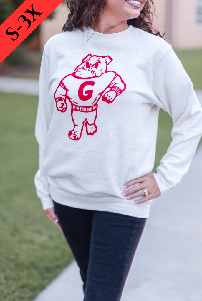 Retro Georgia Bulldog Sweatshirt Plantation 59