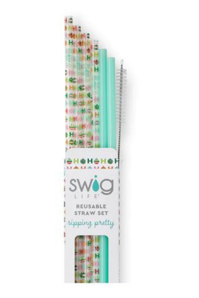 Swig Rocket Pop + Stars Reusable Straw Set – Plantation 59