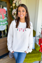 Christmas Embroidered Banner Sweatshirt