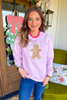 Glitter Gingerbread Man Sweatshirt