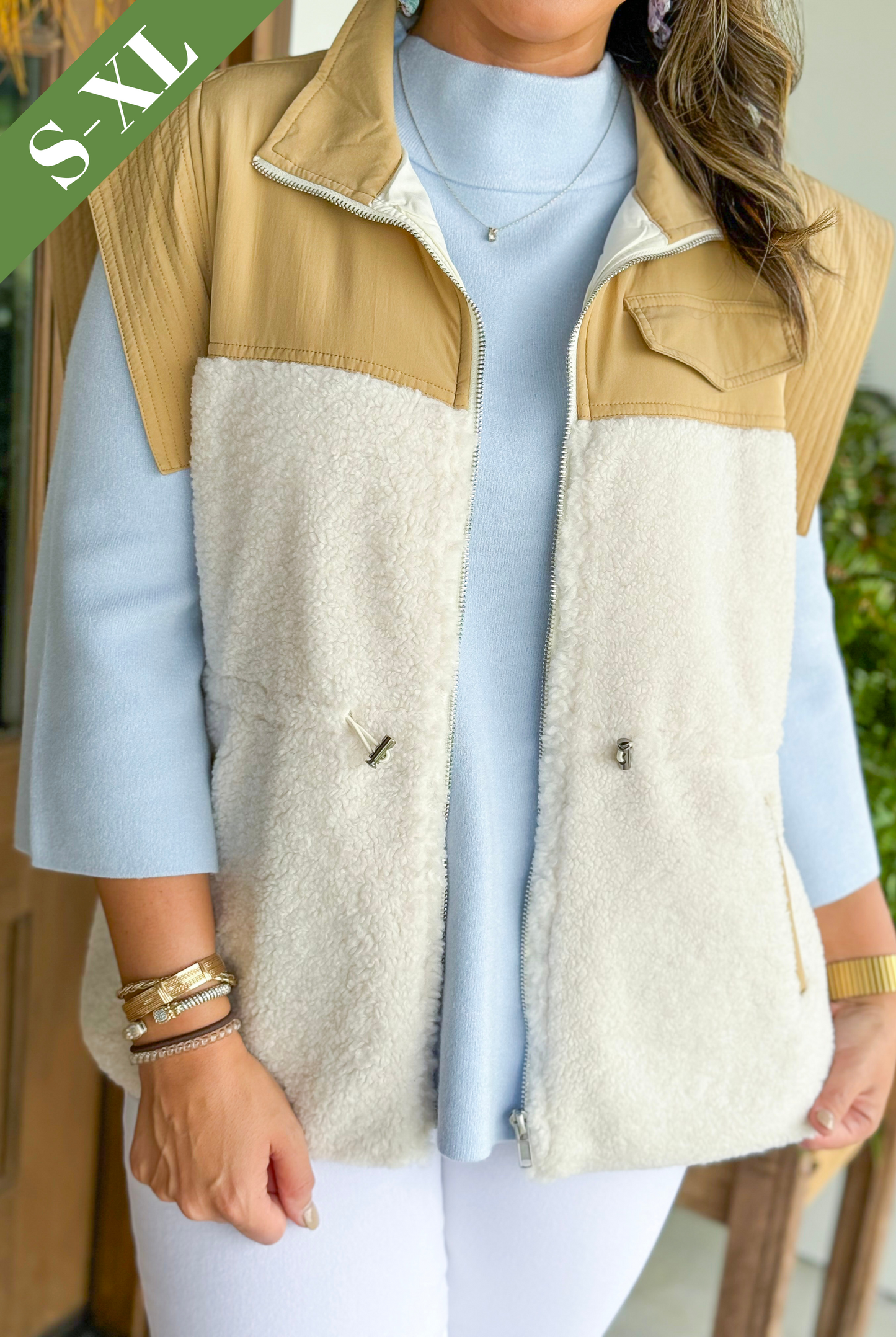 Better Days Vest in Ivory