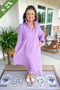 Southern Sass Midi Dress in Orchid