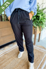 Casual Comfort Linen Pants in Black