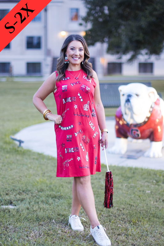 The Georgia Sequin Sleeveless Dress