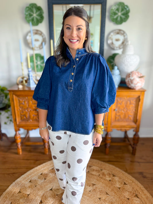 Ellison Denim Top